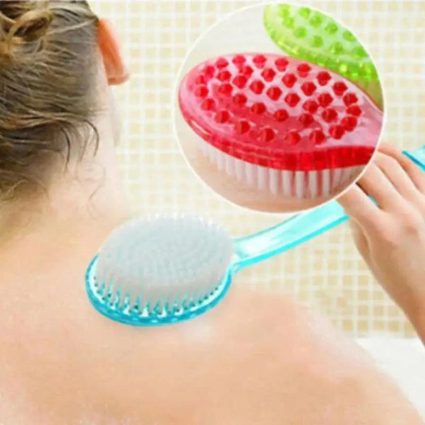 Long-Handle Soft Bath Brush – Shower Body Massage Brush