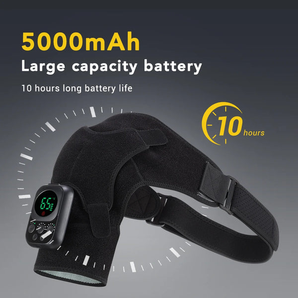 Smart Heating Shoulder & Knee Massager – Vibration Therapy Brace