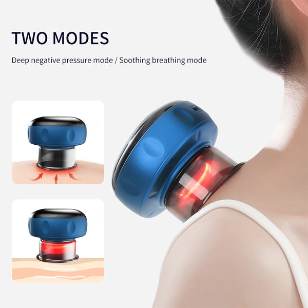 Smart Electric Cupping Massager with Heat & Scraping