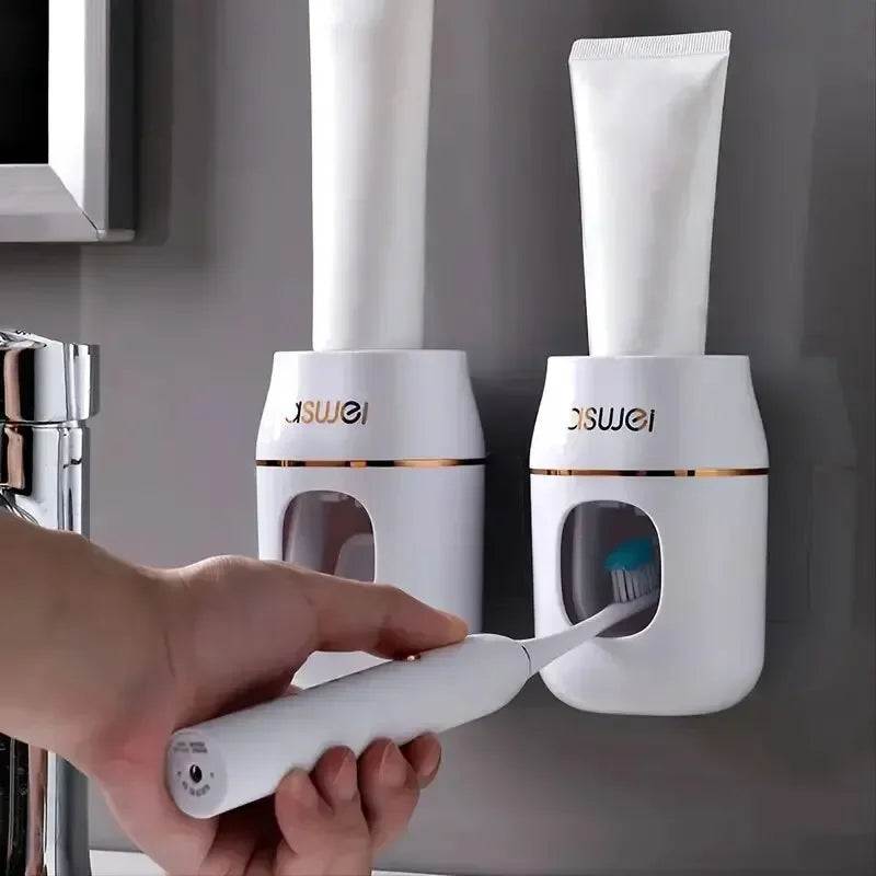 Toothpaste Squeezer & Storage Rack – Wall Mount