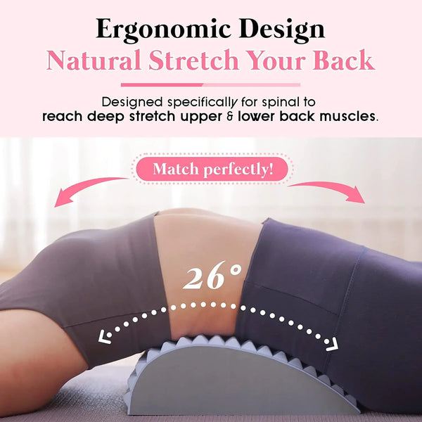 Adjustable Back Stretcher – Multi-Level Spine Support & Posture Corrector
