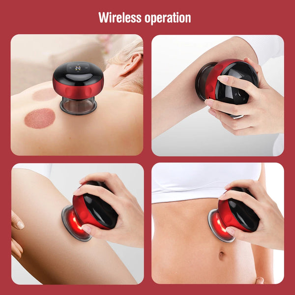 Smart Electric Cupping Massager with Heat & Scraping