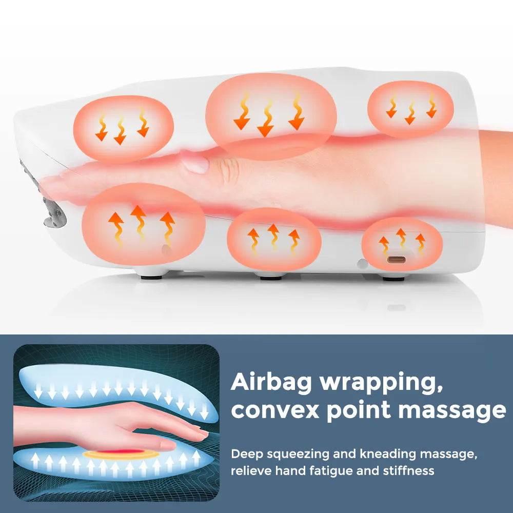 Wireless Electric Hand Massager – Air Compression + Heat