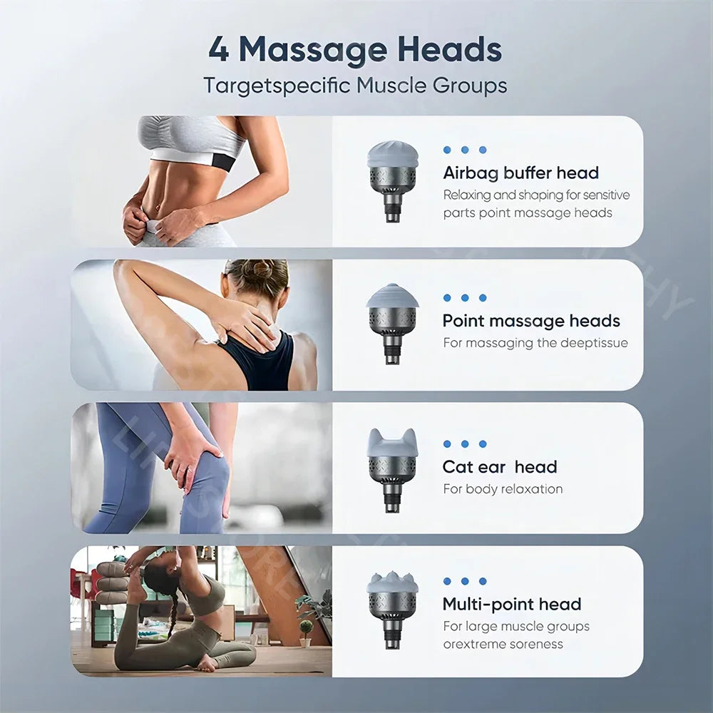 Smart Fascia Massage Gun – Hot & Cold Therapy