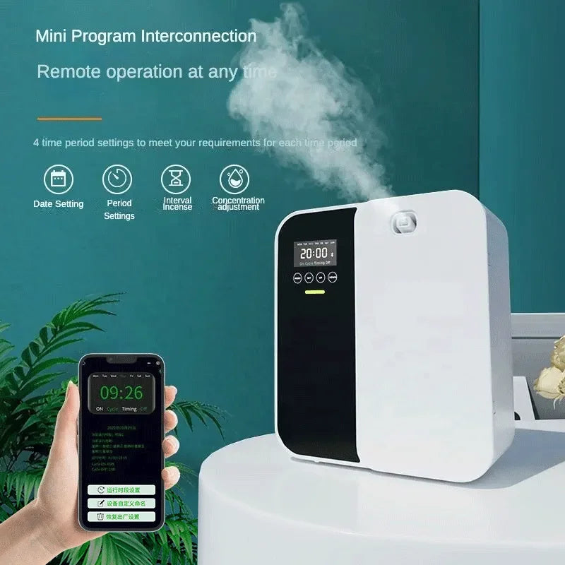 Wall-Mounted Bluetooth Aroma Diffuser – Waterless Essential Oil Scent Machine