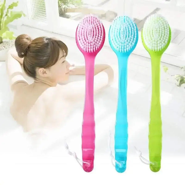Long-Handle Soft Bath Brush – Shower Body Massage Brush