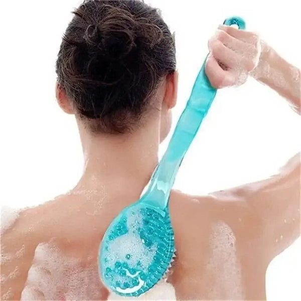 Long-Handle Soft Bath Brush – Shower Body Massage Brush