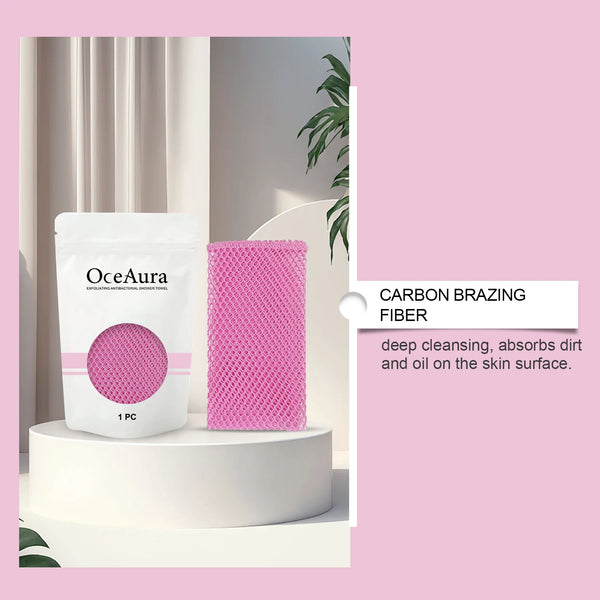 Exfoliating Back Scrubber Towel – Deep Cleansing Body Washcloth