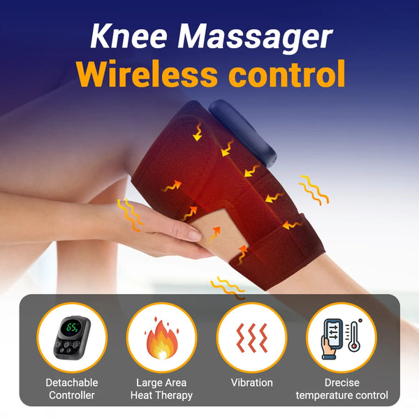 Smart Heating Shoulder & Knee Massager – Vibration Therapy Brace