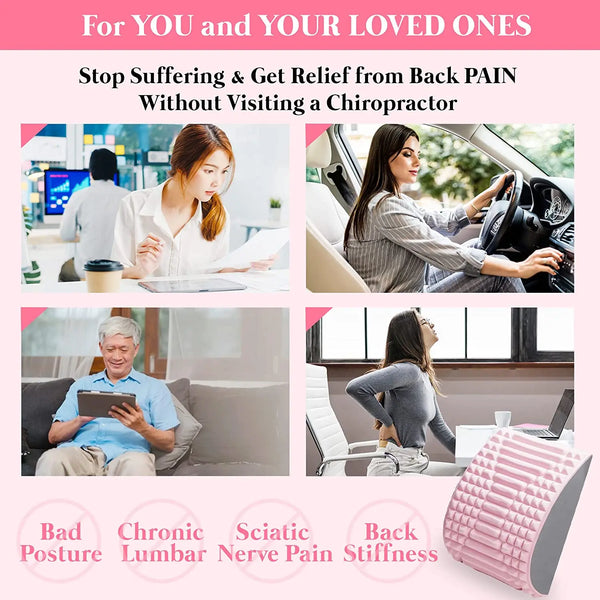 Adjustable Back Stretcher – Multi-Level Spine Support & Posture Corrector