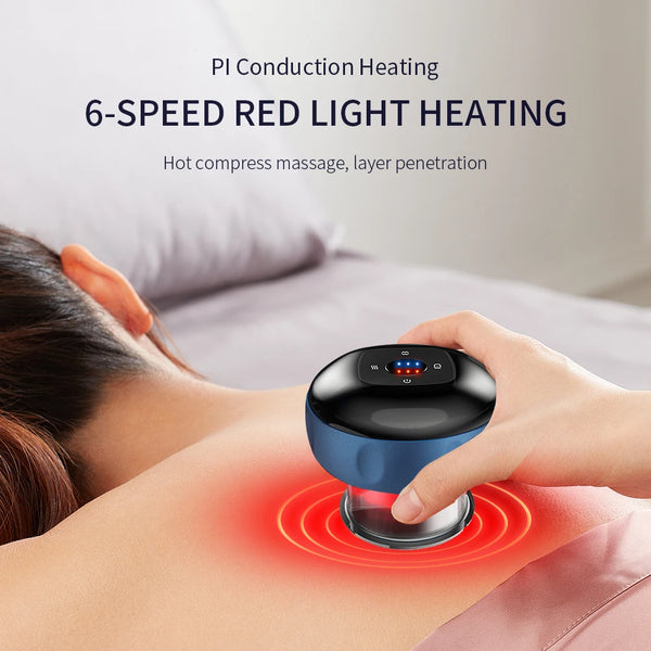 Smart Electric Cupping Massager with Heat & Scraping