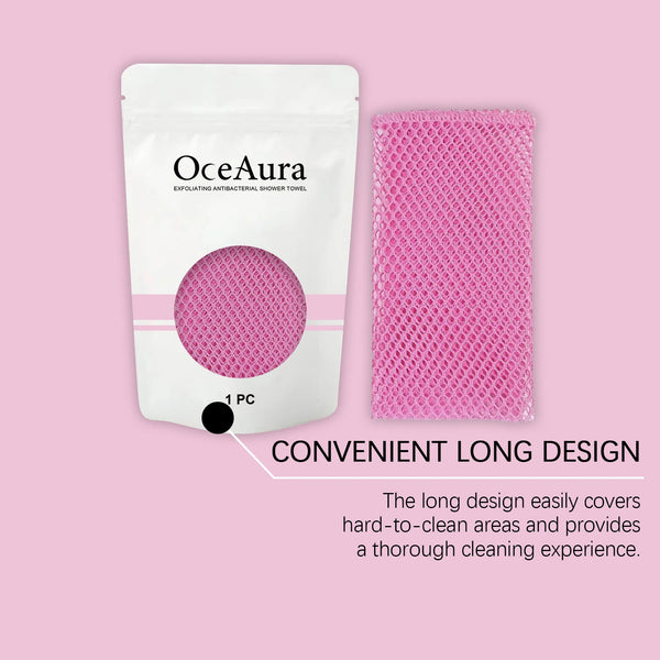 Exfoliating Back Scrubber Towel – Deep Cleansing Body Washcloth