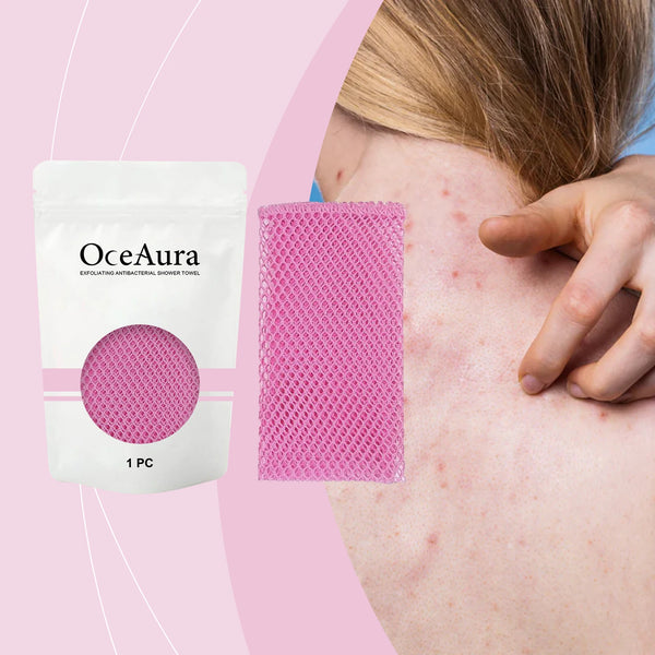 Exfoliating Back Scrubber Towel – Deep Cleansing Body Washcloth