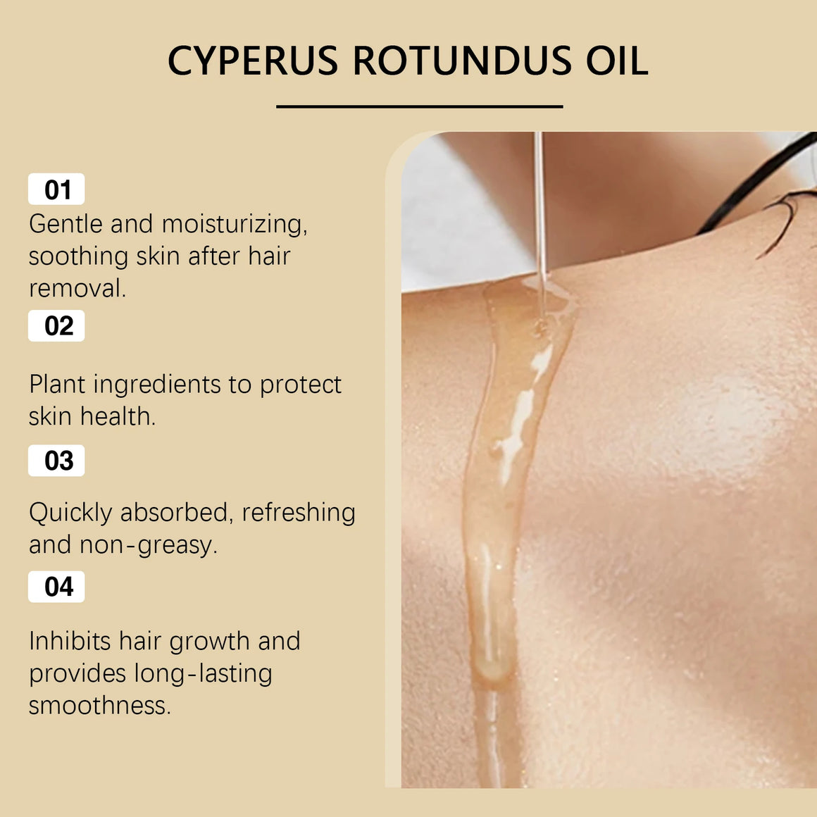 Pure Cyperus Hair Inhibitor Oil – Smooth Skin & Hair Reduction