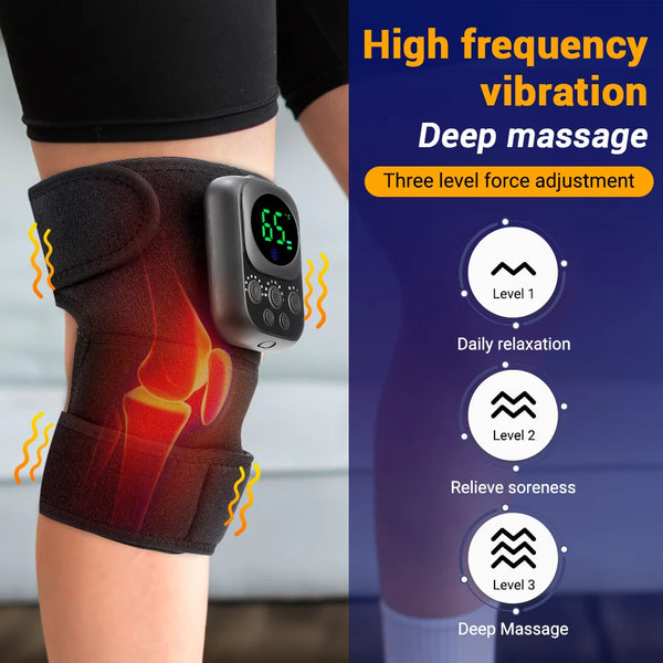 Smart Heating Shoulder & Knee Massager – Vibration Therapy Brace